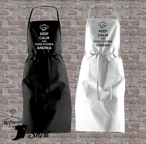 Grembiule cucina bianco - grembiule,
